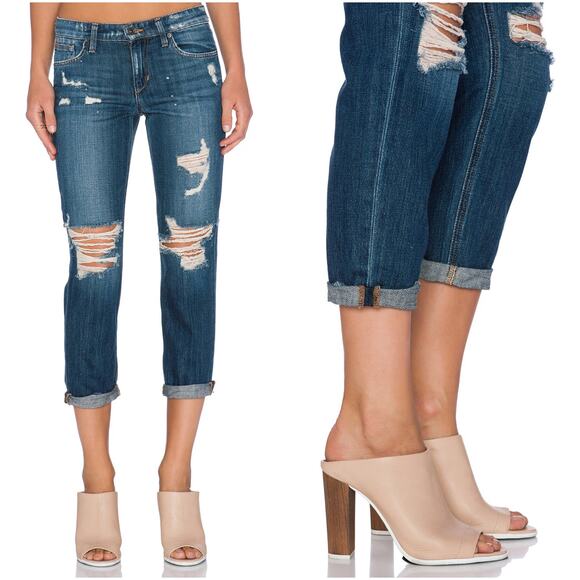 JOE'S JEANS The Billie Crop Boyfriend Slim Jean 100% Cotton Japanese Denim Sz 25 - Picture 2 of 11